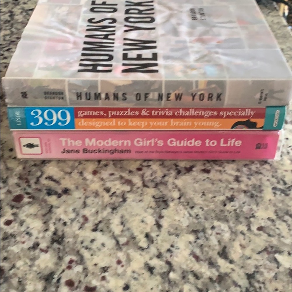 3 book bundle for coffee table